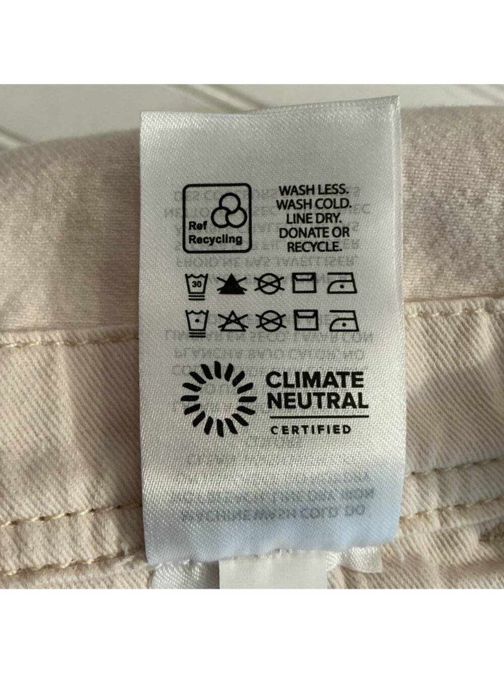 Reformation River Relaxed Organic Cotton Wide Leg Overalls Womens 6 Off-White - Picture 12 of 12